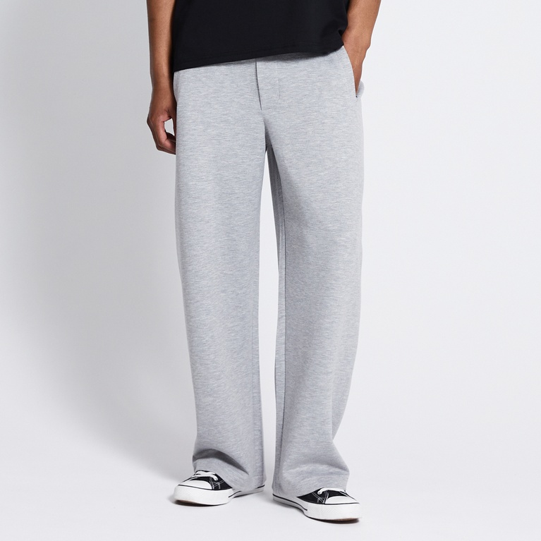 Baggy scuba pants "Coast" Grey Melange